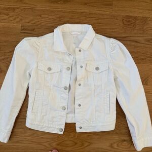 GAP Classic White Denim Jacket